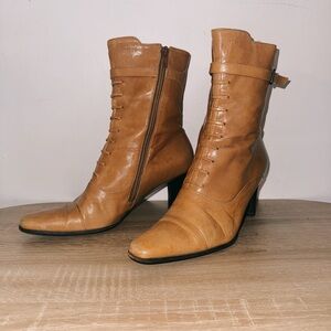 Vintage Leather Ankle Boots